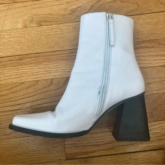 ALOHAS South bicolor green/white heeled boots - Picture 7 of 11